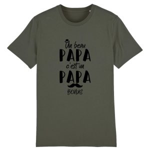 t-shirt beau-papa, papa bonus t-shirt beau-papa, papa bonus