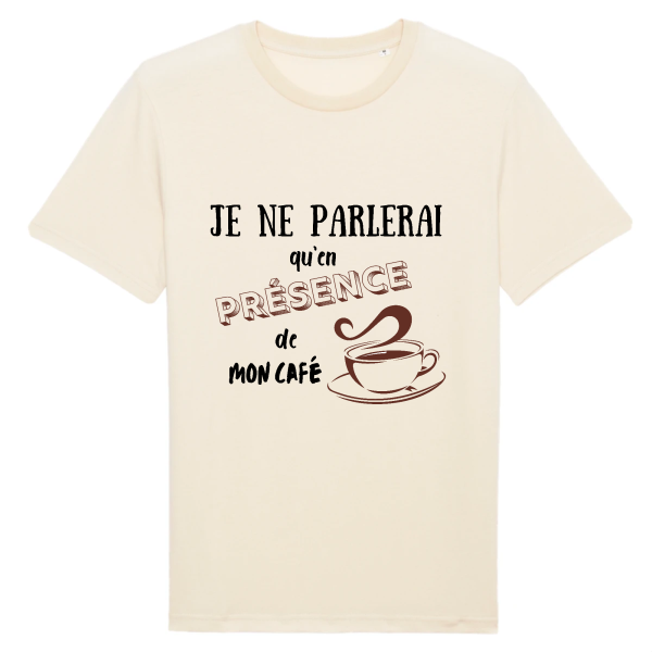 t-shirt cafe du matin humour