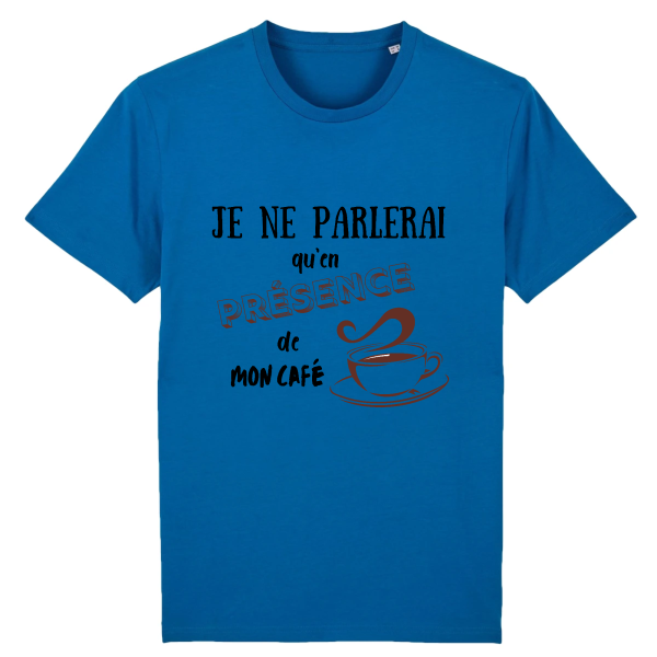 t-shirt cafe du matin humour