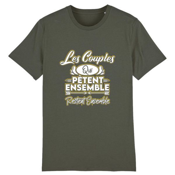 t-shirt couples qui petent restent ensemble, humour