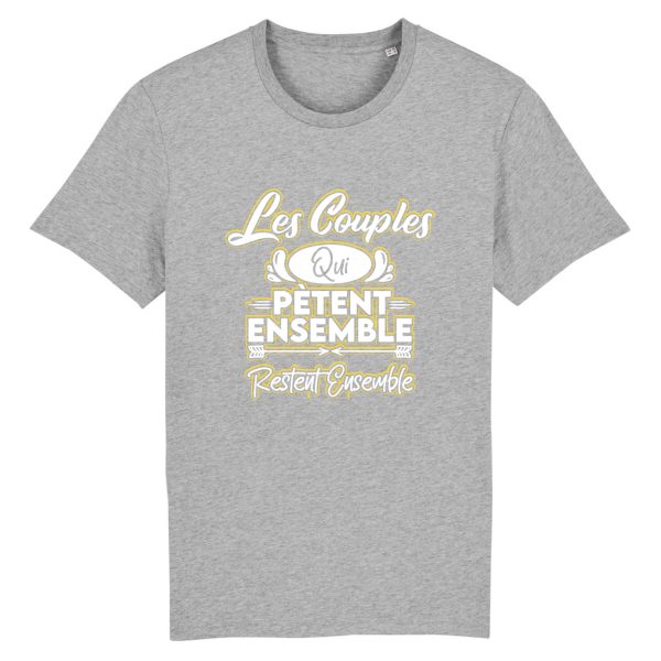 t-shirt couples qui petent restent ensemble, humour