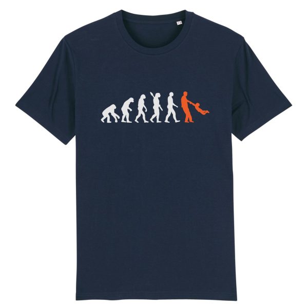 t-shirt evolution de l’homme papa