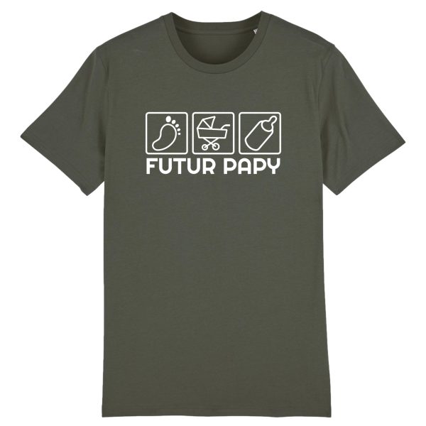 t-shirt futur papy, je vais etre papy