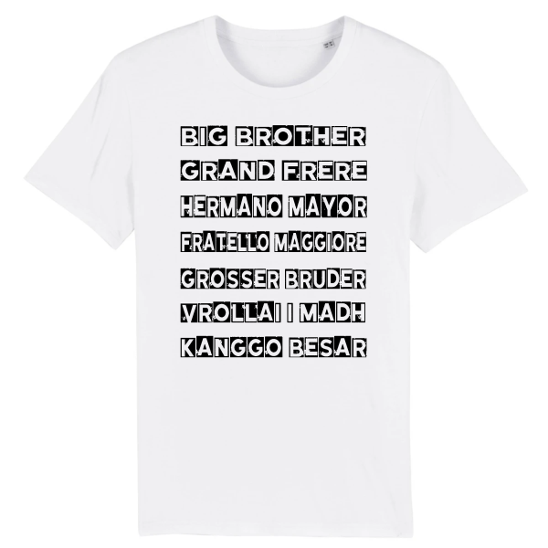 t-shirt grand-frere en toute les langues