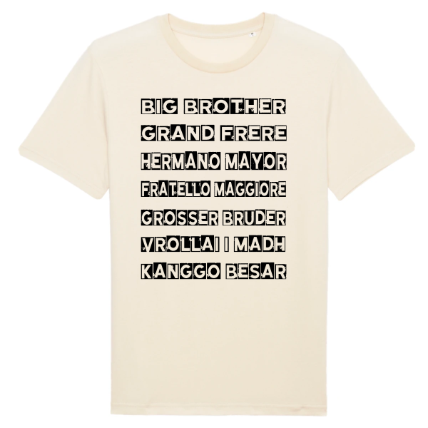 t-shirt grand-frere en toute les langues