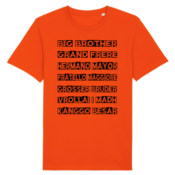 t-shirt grand-frere en toute les langues