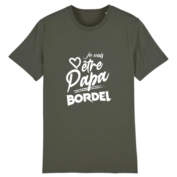 t-shirt je vais etre papa bordel