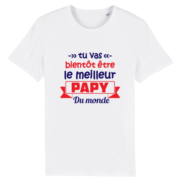 t-shirt je vais etre papy, meilleur futur papy