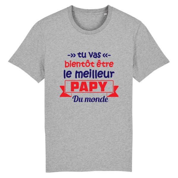 t-shirt je vais etre papy, meilleur futur papy