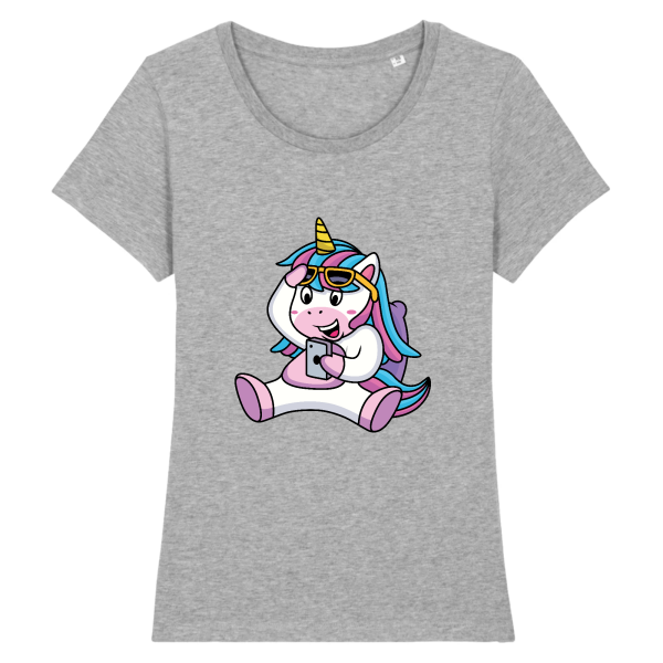 t-shirt licorne portable, smartphone