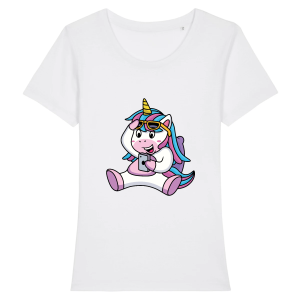 t-shirt licorne portable, smartphone t-shirt licorne portable, smartphone