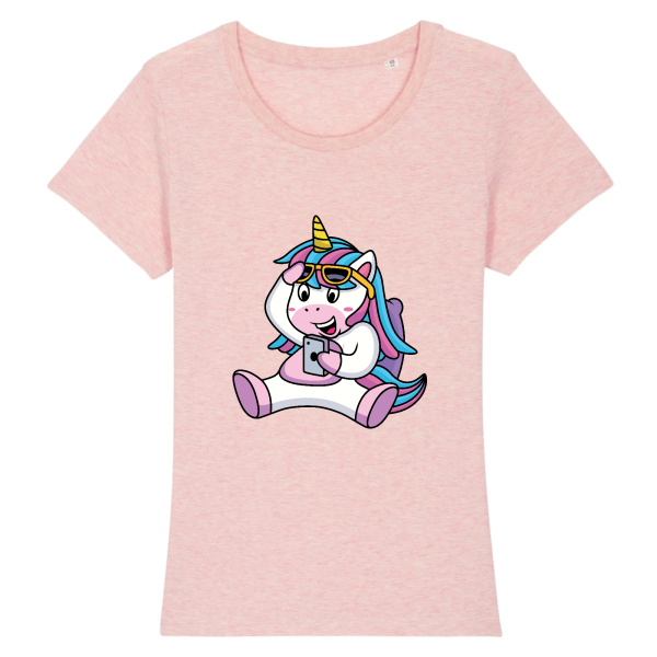 t-shirt licorne portable, smartphone