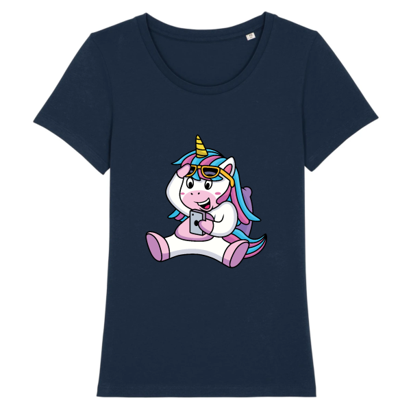 t-shirt licorne portable, smartphone