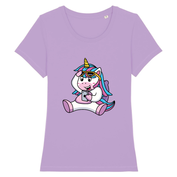 t-shirt licorne portable, smartphone