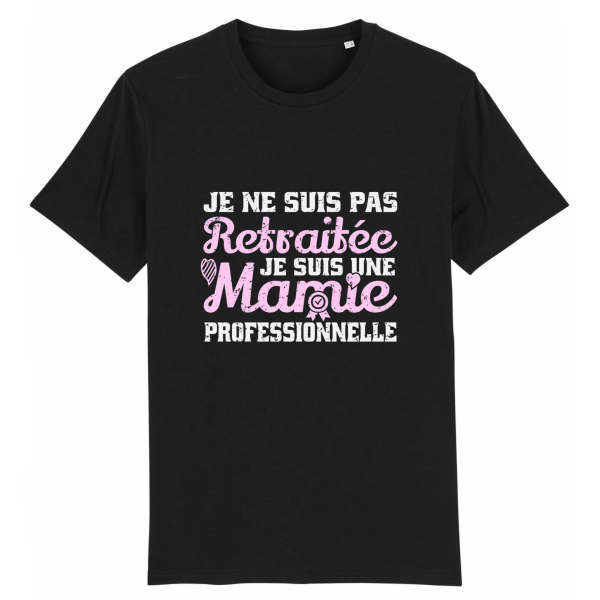 t-shirt mamie professionnelle retraitee