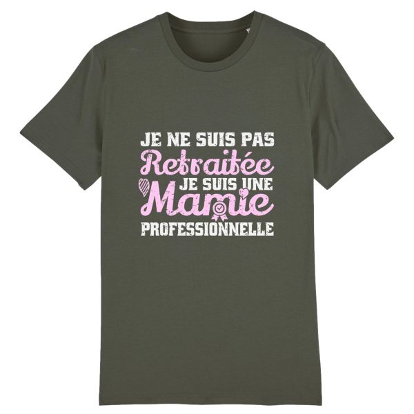 t-shirt mamie professionnelle retraitee