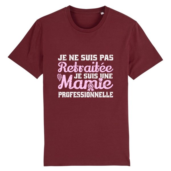 t-shirt mamie professionnelle retraitee