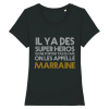 t-shirt marraine super heros