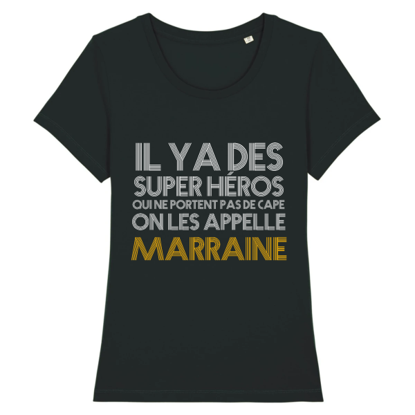 t-shirt marraine super heros