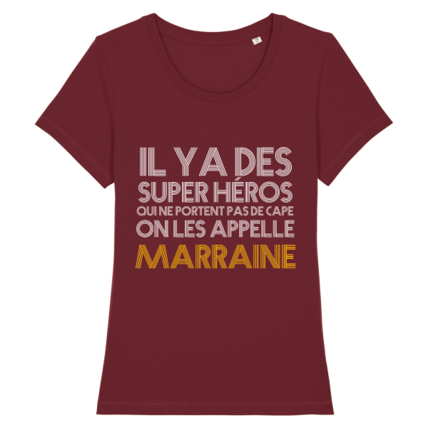 t-shirt marraine super heros