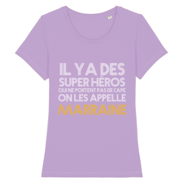 t-shirt marraine super heros