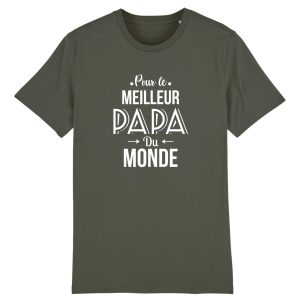 t-shirt meilleur papa du monde, cadeau papa t-shirt meilleur papa du monde, cadeau papa