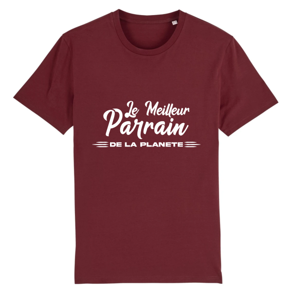 t-shirt meilleur parrain de la planete