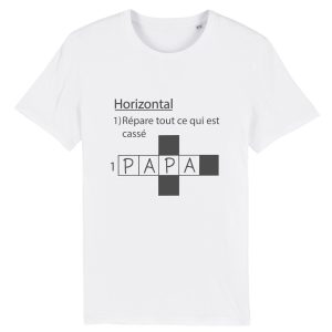 t-shirt papa bricoleur facon mot croises. Humour t-shirt papa bricoleur facon mot croises. Humour