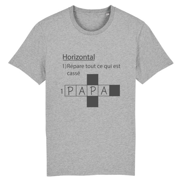 t-shirt papa bricoleur facon mot croises. Humour