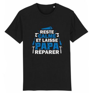 t-shirt papa bricoleur, reste calme t-shirt papa bricoleur, reste calme