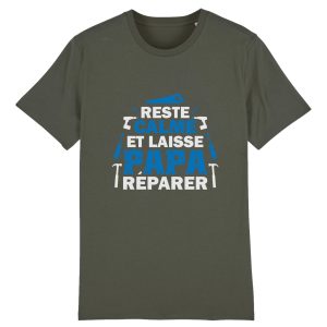 t-shirt papa bricoleur, reste calme t-shirt papa bricoleur, reste calme