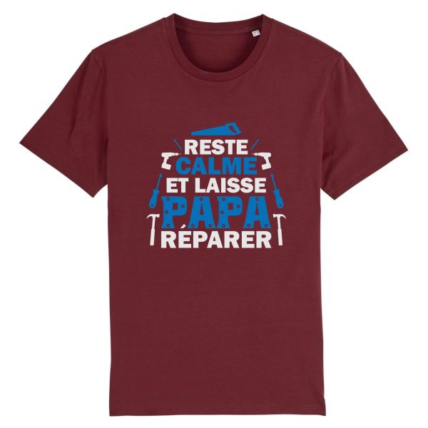 t-shirt papa bricoleur, reste calme