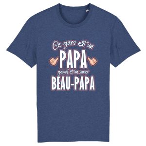 t shirt papa et beau papa genial 3