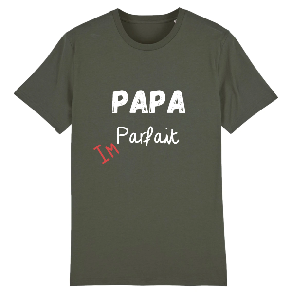 t-shirt papa parfait, idee cadeau papa