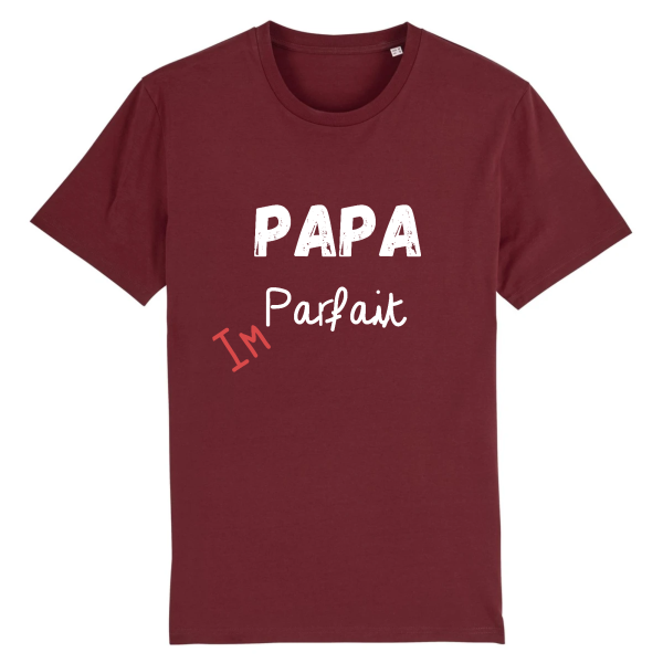 t-shirt papa parfait, idee cadeau papa