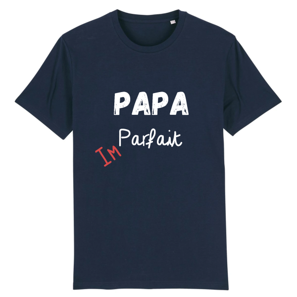 t-shirt papa parfait, idee cadeau papa