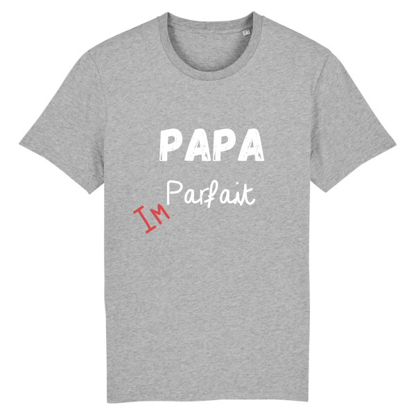 t-shirt papa parfait, idee cadeau papa