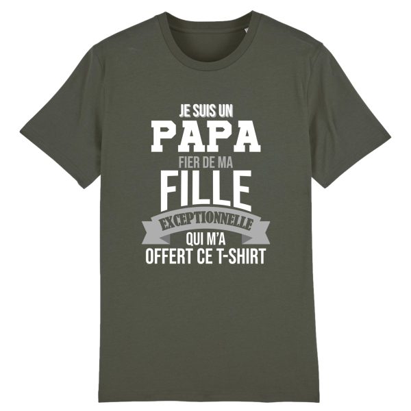 t-shirt papa, pere-fille , humour