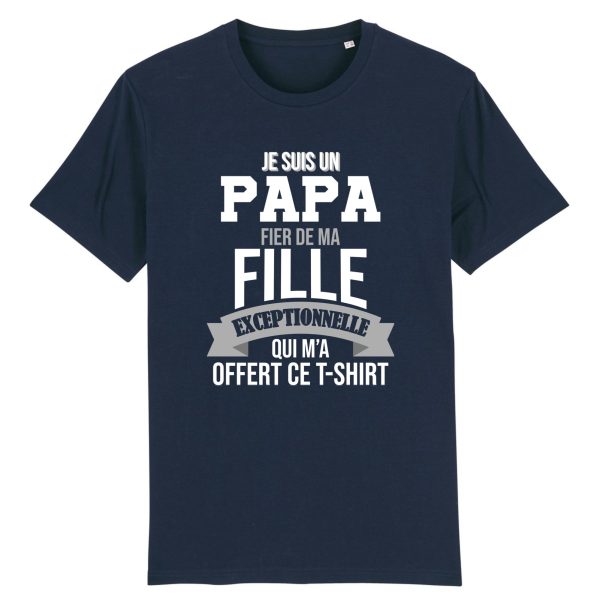 t-shirt papa, pere-fille , humour