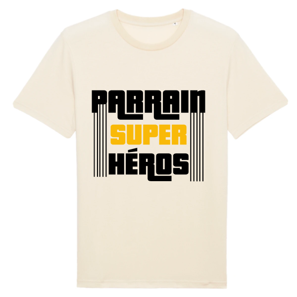 t-shirt parrain super heros