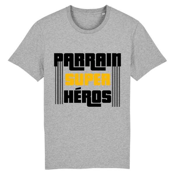 t-shirt parrain super heros