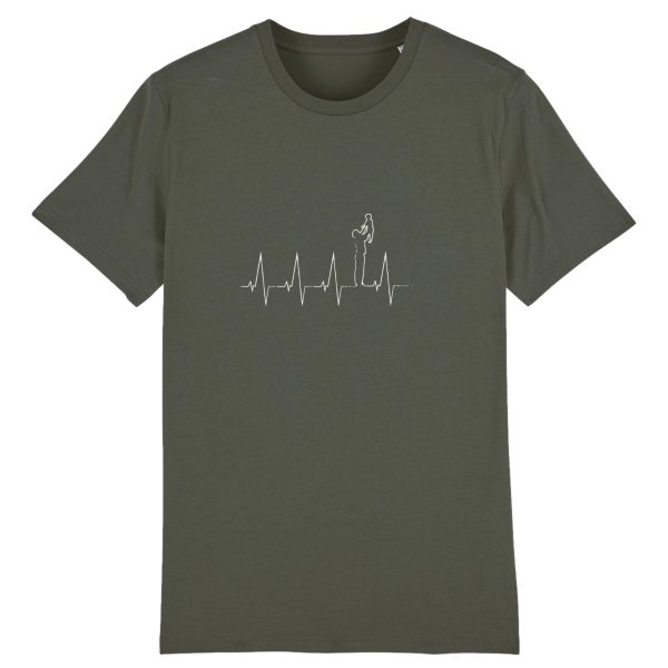 t-shirt pere-fils, electrocardiogramme