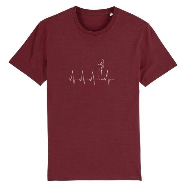 t-shirt pere-fils, electrocardiogramme