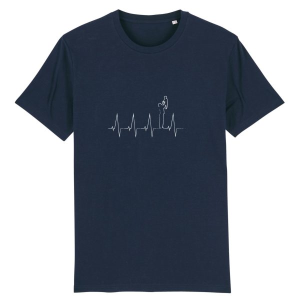 t-shirt pere-fils, electrocardiogramme