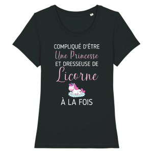 t-shirt princesse et dresseuse de licorne t-shirt princesse et dresseuse de licorne