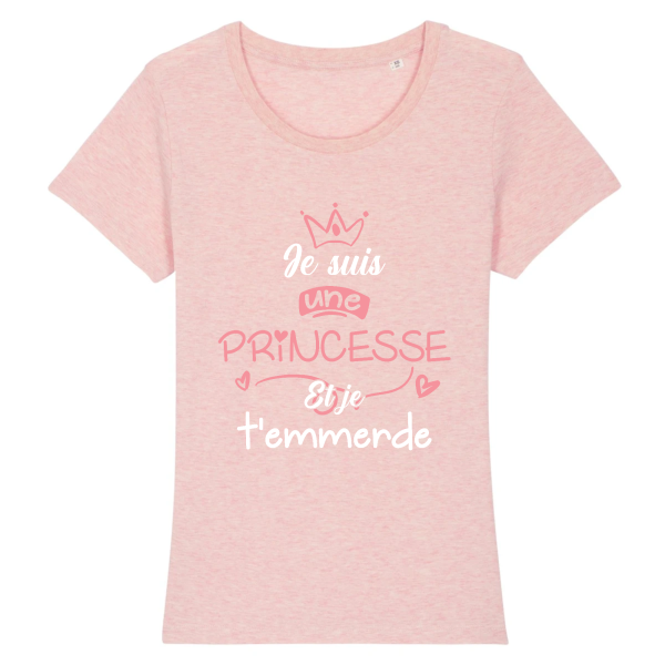 t-shirt princesse et je t’emmerde