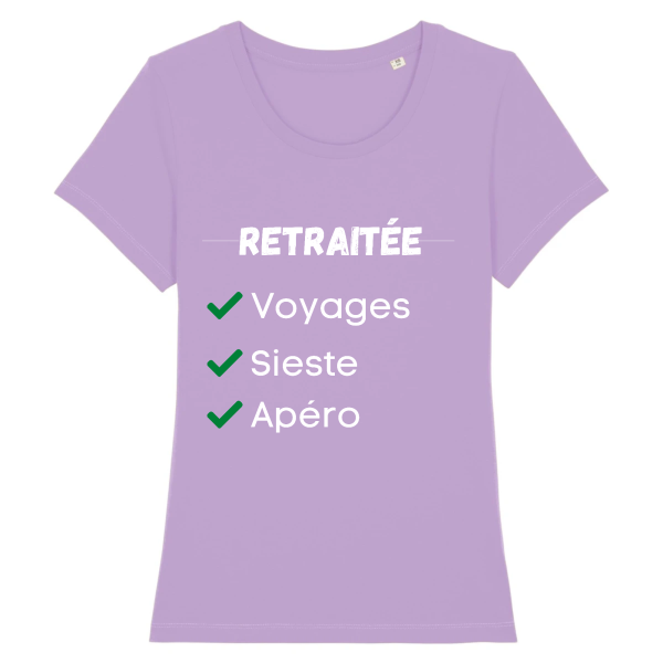 t-shirt retraitee femme