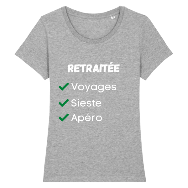 t-shirt retraitee femme