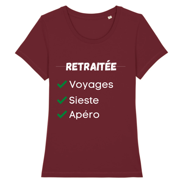 t-shirt retraitee femme