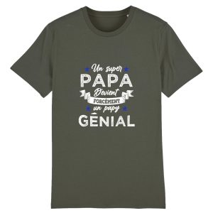 t-shirt super papy, papa genial t-shirt super papy, papa genial